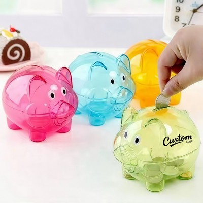 Action Piggy Bank - Translucent