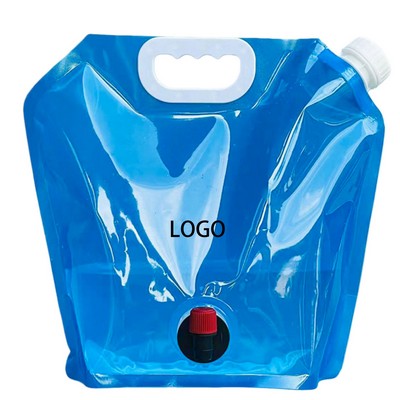 Folding Water Container with Spigot for Camping and Outdoor Use