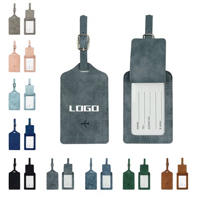 Flap Access PU Leather Bag Tag