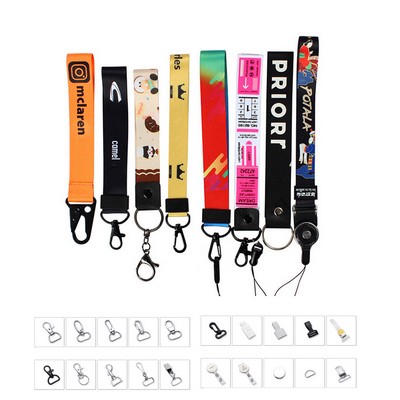 Polyester Wrist Keychain Lanyard