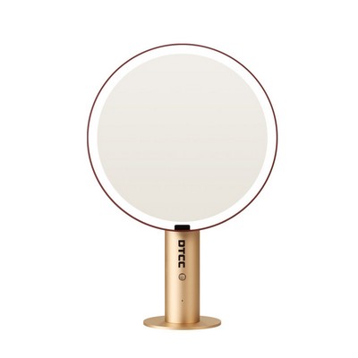 Table Top Vanity Mirror with Lights Makeup Mirror with LED Three-Color Intelligent Dimming