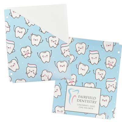 Binder Pocket Page Angle Cut Printed Full Color 4/0