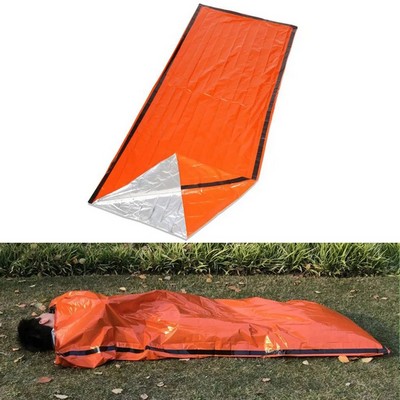 Orange Mylar Survive Emergency Sleeping Bag