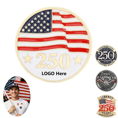 250th US Anniversary Lapel Pin