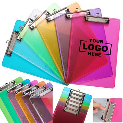 A4 Reusable Office & Student Writing Pad PS Transparent Clipboard Folder