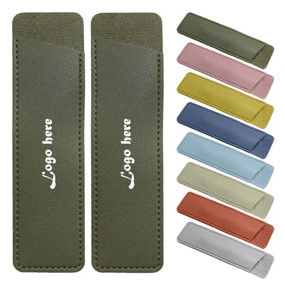 Custom PU Leather Pen Sleeve Pouch