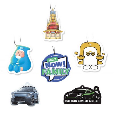 Full Color Custom Shape Size Car Air Fresheners