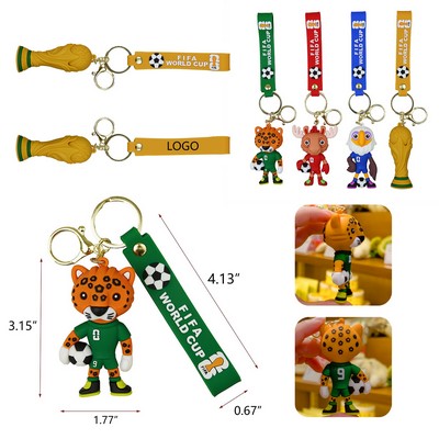 World Cup Mascot Keychain