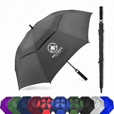 Folding Wind Vented Auto Open Golf Umbrella