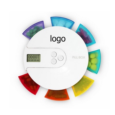 Smart Pill Box,7 Day Pill Organizer with Alarm Reminder