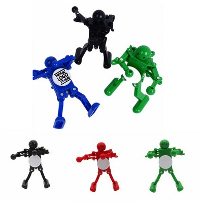 Clockwork Dancing Walking Plastic Robot Toy