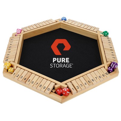6 Player Shut the Box - Natural Color