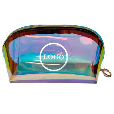 Laser Holographic Transparent Cosmetic Makeup Bag