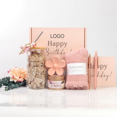 Luxury Aromatherapy Bath Gift Set Handmade Scented Candle & Spa Body Care Kit