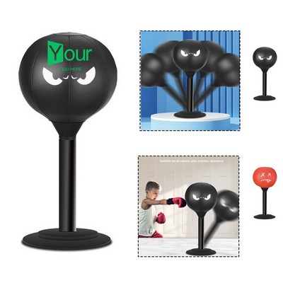 Children PU Stress Relief Suction Cup Desktop Boxing Speed Ball