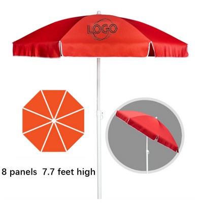 48" Custom Full Color Digital Print Beach Umbrella