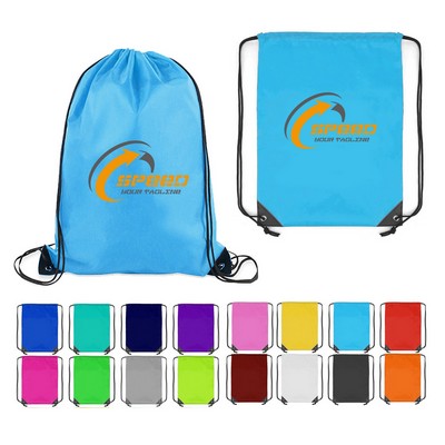 Classic Polyester Sports Drawstring Backpack