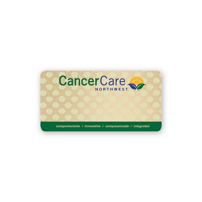 USA Made Eco-Friendly Sublimated Aluminum Badges (1.50" x 3.00") - Logo Only