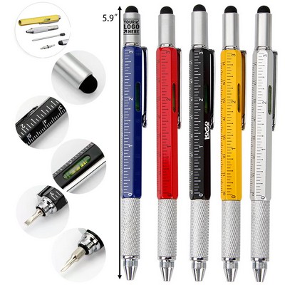 6-in-1 Multifunction Metal Tool Pen
