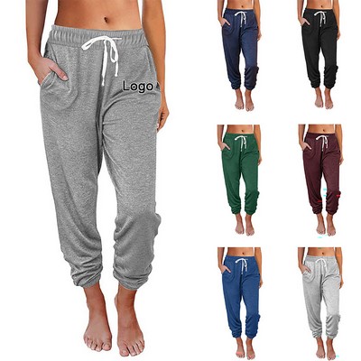 Women's High-Waisted Sweatpants With Pockets Loose Lounge