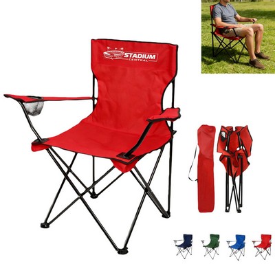 Portable Folding Camping Chair with Cup Holder