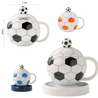 Football-Shaped Ceramic Mug