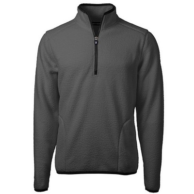 Cutter and Buck Cascade Eco Sherpa Fleece Quarter Zip Jacket