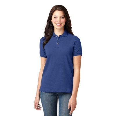 Port Authority® Women's Heavyweight Cotton Pique Polo.