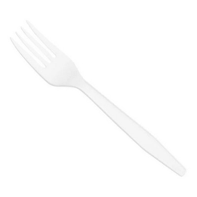 White Plastic Fork