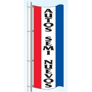 Single Faced Stock Message Interceptor® Drape Flag (Autos Usados)