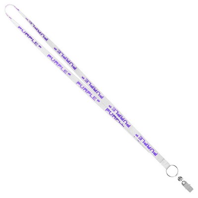 1/2" Econo Lanyard (Factory Direct) 10-12 Weeks Ocean