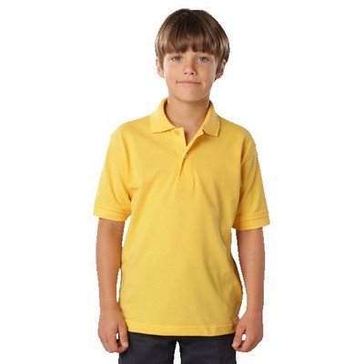 Youth Soft Touch Short Sleeve Pique Polo Shirt