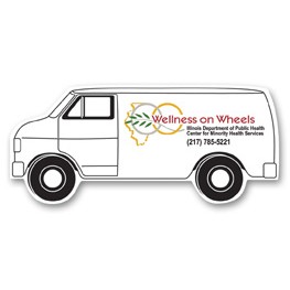 USA Made Premium UV Window Micro-Suction Cling Decal (1.5"x3.5") Van
