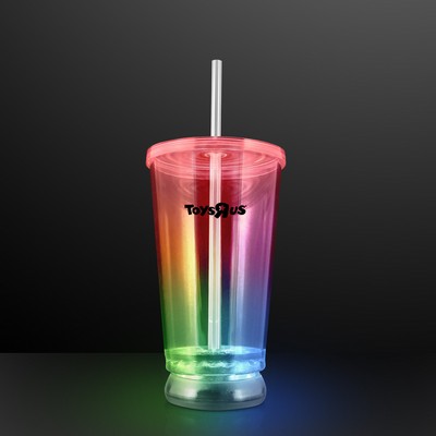 Light Up Multicolor Tumbler Cups - PRINTED