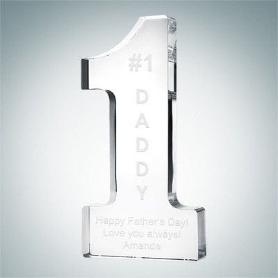 Crystal Number One Award (Large)