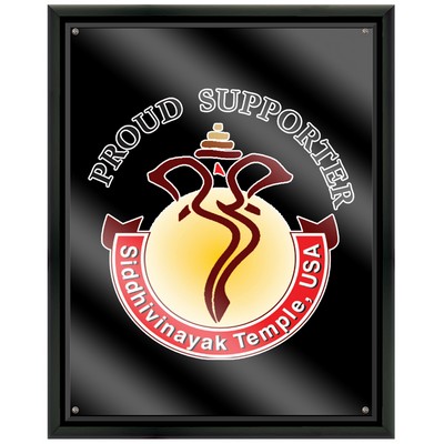 Black Plaque w/Acrylic Overlay (12"x15")