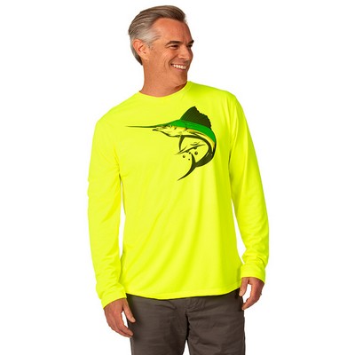 Zorrel® Barbados Syntrel™ Men's Long Sleeve Popcorn Knit Tee Shirt