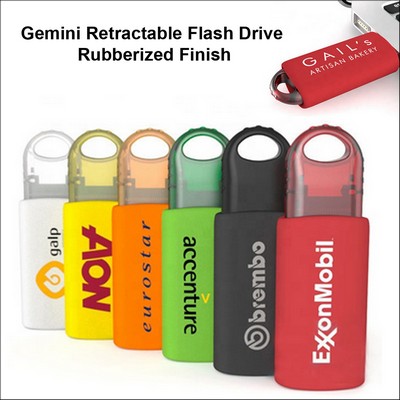 Gemini Retractable Flash Drive - 2 GB Memory