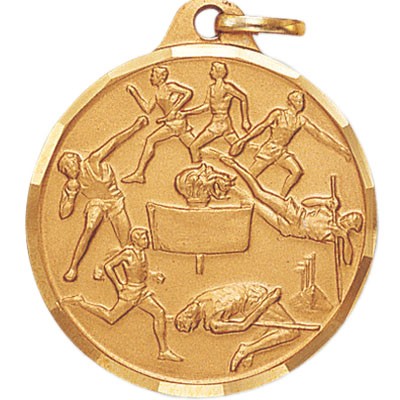 1 1/4" Die-Struck Men's Track Events Medal