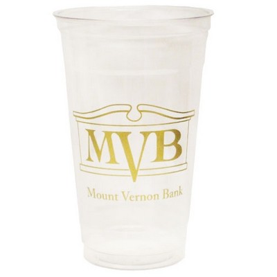 24 Oz. Soft-Sided Clear Plastic Cup (Petite Line)