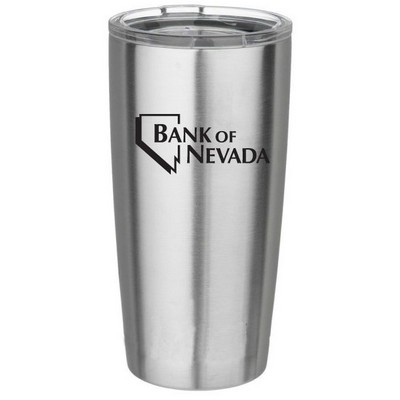 20 Oz. Stainless Steel Vacuum Insulated Tumbler w/Transparent Lid
