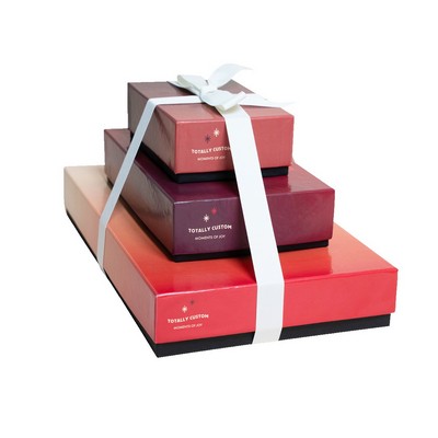 Indulgent 3-Tiered Gift Tower with Luxury Custom Packaging
