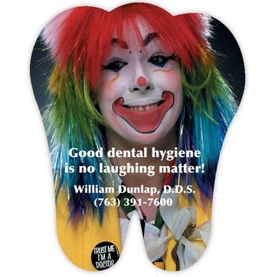 USA Made Premium UV Window Micro-Suction Cling Decal (2.75"x3.5") Tooth
