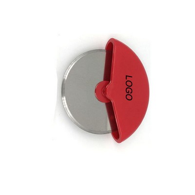 3.5" Stainless Steel Pizza Cutter - Red/Black