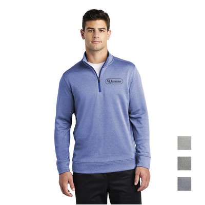 Sport-Tek® PosiCharge® Sport-Wick Heather Fleece 1/4-Zip Pullover