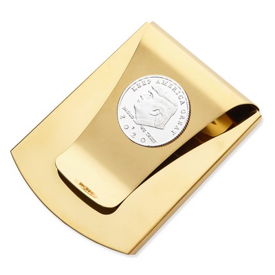 Smart Money Clip with Custom Medallions Attached