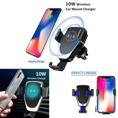 Wireless Car Charger and Phone Mount