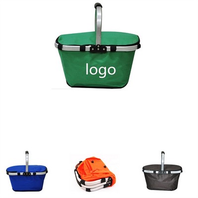 Folding Shopping Picnic Basket