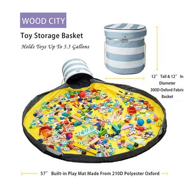 Play Mat And Toy Storage Organizer Bag