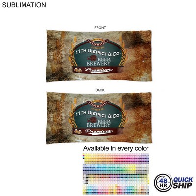 48Hr Quick Ship - Absorbent Microfiber Dri-Lite Terry Beach, Travel Towel, 22x44, Sublimated